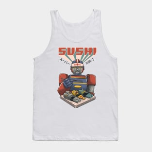 Super Sushi Robot Tank Top